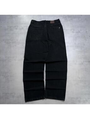 Y2K Black Point Zero Surf Baggy Skater Denim Jeans